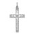 Sterling Silver Rhodium-plated Laser Designed Cross Pendant - QX-40239A4E-7359