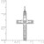 Sterling Silver Rhodium-plated Laser Designed Cross Pendant - QX-40239A4E-7359