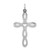 Sterling Silver Rhodium-plated Laser Designed Cross Pendant - QX-52775C6C-6850