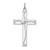 Sterling Silver Rhodium-plated Laser Designed Cross Pendant - QX-55CB1E51-2454