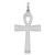 Sterling Silver Rhodium-plated Laser Designed Cross Pendant - QX-5B402CB3-9451