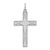 Sterling Silver Rhodium-plated Laser Designed Cross Pendant - QX-799BC83A-6334