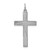 Sterling Silver Rhodium-plated Laser Designed Cross Pendant - QX-7AA882B2-4242