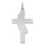 Sterling Silver Rhodium-plated Laser Designed Cross Pendant - QX-8A67C5DB-9147