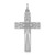 Sterling Silver Rhodium-plated Laser Designed Cross Pendant - QX-AA1AC280-6287