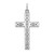 Sterling Silver Rhodium-plated Laser Designed Cross Pendant - QX-DF5A1877-4546