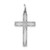 Sterling Silver Rhodium-plated Laser Designed Cross Pendant - QX-F0F8EF59-7732