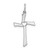 Sterling Silver Rhodium-plated Laser Designed Cross Pendant - QX-F36149E1-9901