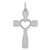 Sterling Silver Rhodium-plated Laser Designed Cross Pendant - QX-F520B3A9-6828