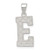 Sterling Silver Rhodium-plated Letter E Initial Pendant - QC-38E99436-2256
