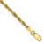 14K 7 inch 2.8mm Semi Solid Rope with Lobster Clasp Chain