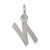 Sterling Silver Rhodium-plated Letter N Initial Charm - QC-3BB4BD99-6780