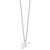 Sterling Silver Rhodium-plated Letter N Initial Necklace