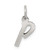 Sterling Silver Rhodium-plated Letter P Initial Charm - QC-9E2262F2-4444