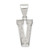 Sterling Silver Rhodium-plated Letter V Initial Pendant - QC-794C5F96-5147