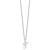Sterling Silver Rhodium-plated Letter Z Initial Necklace