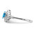 Sterling Silver Rhodium-plated Light Swiss Blue Topaz & Diam. Ring - QB-D69C301C-1856