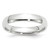 10k White Gold 4mm Lightweight Comfort Fit Wedding Band Size 5.5