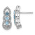 Sterling Silver Rhodium-plated Light Swiss Blue Topaz Post Earrings - QE-6EBF1333-8119