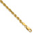 14K 7 inch 3.25mm Diamond-cut Rope with Lobster Clasp Chain