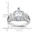 Sterling Silver Rhodium-plated Marquise Shape Center CZ Ring - QR-723A9486-5091
