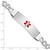Sterling Silver Rhodium-plated Medical ID Curb Link Bracelet - XS-17542515-1620