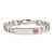 Sterling Silver Rhodium-plated Medical ID Curb Link Bracelet - XS-5E150B75-1637