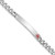 Sterling Silver Rhodium-plated Medical ID Curb Link Bracelet - XS-F84905E8-1917