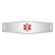 Sterling Silver Rhodium-plated Medical ID Plate - XS-E204632A-6000