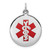 Sterling Silver Rhodium-plated Medical Jewelry Pendant - XS-F0A93169-6054