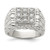 Sterling Silver Rhodium-plated Men's CZ Ring - QR-446ECD3F-6652