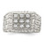 Sterling Silver Rhodium-plated Men's CZ Ring - QR-446ECD3F-6652
