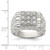 Sterling Silver Rhodium-plated Men's CZ Ring - QR-446ECD3F-6652