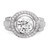 Sterling Silver Rhodium-plated Mens CZ Ring - QR-89EE67C2-2816
