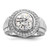 Sterling Silver Rhodium-plated Mens CZ Ring - QR-93ECAAE8-9522