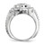 Sterling Silver Rhodium-plated Mens CZ Ring - QR-93ECAAE8-9522