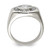 Sterling Silver Rhodium-plated Men's CZ Ring - QR-C49B8D06-8044