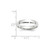 10k White Gold 4mm Lightweight Comfort Fit Wedding Band Size 7