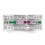 Sterling Silver Rhodium-plated Multi Color CZ 3 Band Set - QR-8399D208-5018