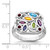 Sterling Silver Rhodium-plated Multi Gemstone Ring - QR-50CDB796-4298