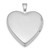 Sterling Silver Rhodium-plated MY ANGEL Angel Wings 20mm Heart Locket