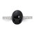 Sterling Silver Rhodium-plated Onyx and .2WT White Topaz Ring - QR-4CC0126C-2899