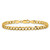 14K 7 inch 4.5mm Open Concave Curb with Lobster Clasp Bracelet