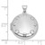 Sterling Silver Rhodium-plated OUR CIRCLE OF LOVE GOES AROUND AND NEVER ENDS Reversible 20mm Round Locket