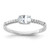 Sterling Silver Rhodium-plated Oval CZ Ring - QR-04305900-4422