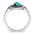 Sterling Silver Rhodium-plated Oxidized Faceted Recon. Turquoise Ring - QR-508D1D7A-1423