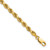 14K 7 inch 4mm Diamond-cut Rope with Lobster Clasp Chain