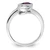 Sterling Silver Rhodium-plated Pear Shape Amethyst & White Topaz Ring - QR-5F108836-1290