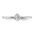Sterling Silver Rhodium-plated Pear Shaped CZ Ring - QR-A4D9DE71-9902