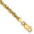 14K 7 inch 4mm Ultra Diamond-cut Rope with Lobster Clasp Chain